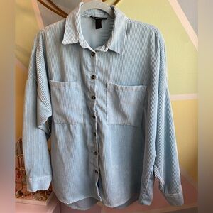 Streetwear Society Blue Striped Shirt